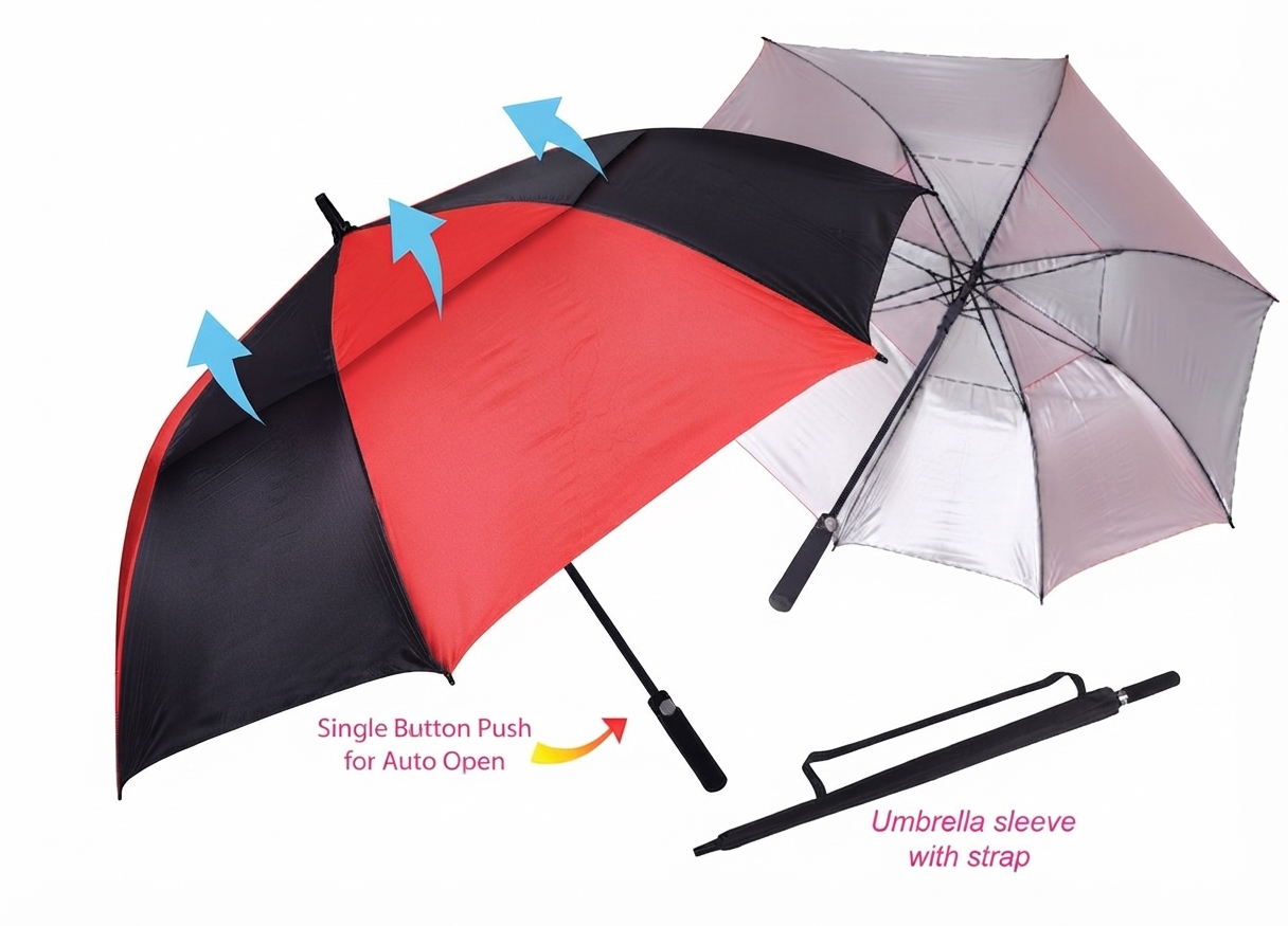 DOUBLE LAYER GOLF UMBRELLA